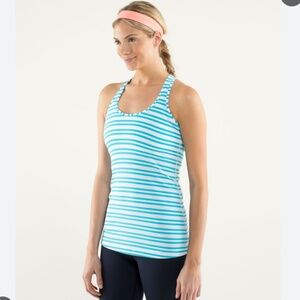 Lululemon Cool Racerback Twin Stipe Spry